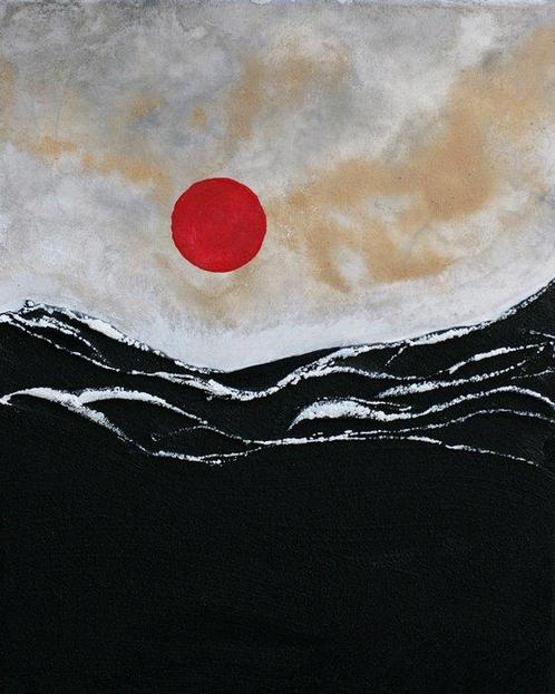 Monika Kwarciak - Dyptyk Takanabe i Tsuno - earth pigments, Antiek en Kunst, Kunst | Schilderijen | Modern