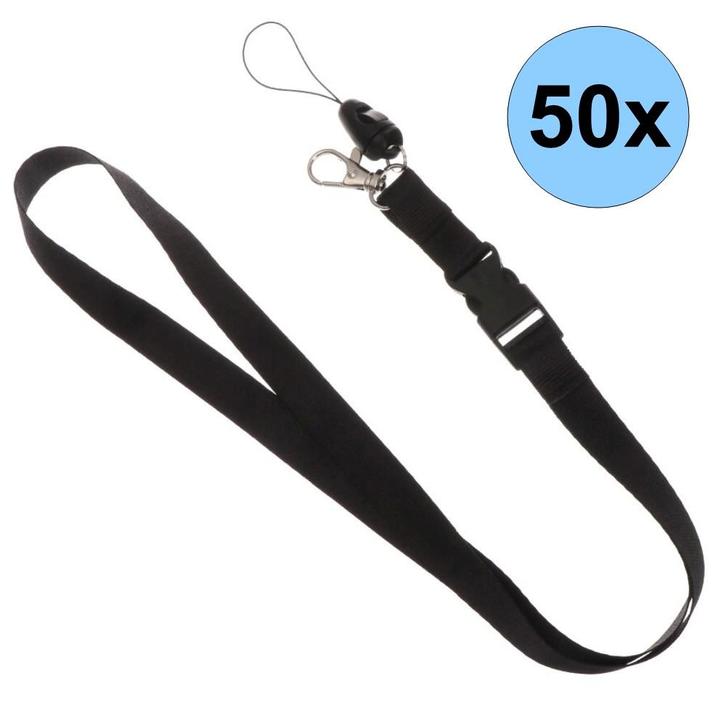 Fako Bijoux - Keycord - Lanyard - Sleutelkoord - Badgehouder, Verzamelen, Sleutelhangers, Verzenden
