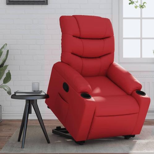 vidaXL Sta-op-stoel kunstleer rood, Huis en Inrichting, Fauteuils, Nieuw, Verzenden