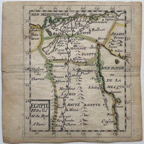 Egypte - Afrika; P. DuVal dAbbeville - Egypte - 1561-1580, Boeken, Atlassen en Landkaarten
