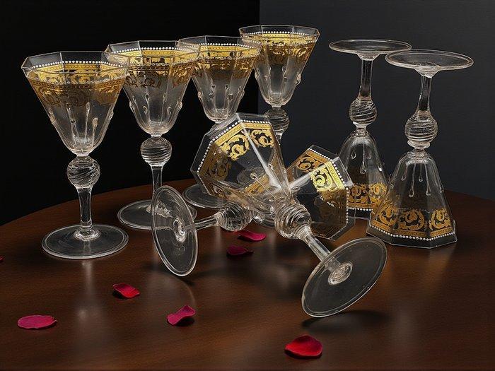 Salviati - Drinkset (8) - Glas, Antiek en Kunst, Antiek | Meubels | Tafels
