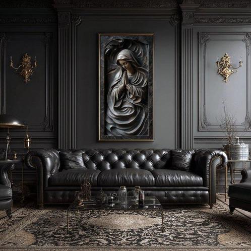 Artxlife - Holy Mary Pray Marble Relief [XXL], Antiek en Kunst, Antiek | Boeken en Bijbels