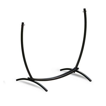 Hangmat & hangstoel standaard - 2in1 opvouwbaar – zwart f.