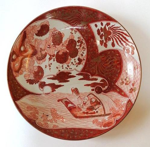 Kutani - Dienblad, fijn handbeschilderd - Porselein - Japan, Antiek en Kunst, Antiek | Overige Antiek