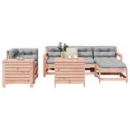 vidaXL 7-delige Loungeset massief douglas vurenhout, Verzenden, Nieuw, Loungeset