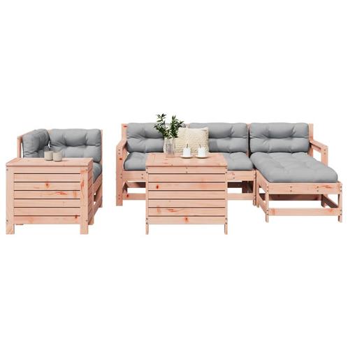 vidaXL 7-delige Loungeset massief douglas vurenhout, Tuin en Terras, Tuinsets en Loungesets, Loungeset, Nieuw, Verzenden