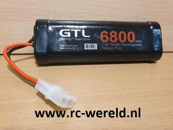 rc accu 7,2 volt 6800 Mah met tamya plug. (verzending €4,95) beschikbaar voor biedingen