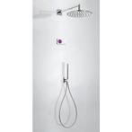 Tres electronische inbouw doucheset met regendouche chroom, Ophalen of Verzenden, Nieuw, Chroom, Kraan