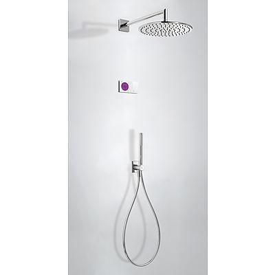 Tres electronische inbouw doucheset met regendouche chroom, Doe-het-zelf en Verbouw, Sanitair, Kraan, Nieuw, Chroom, Ophalen of Verzenden