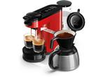 Philips -  Switch  Pad- En Filterkoffiezetapparaat Rood, Verzenden, 4 tot 10 kopjes, Koffiepads en cups, Afneembaar waterreservoir