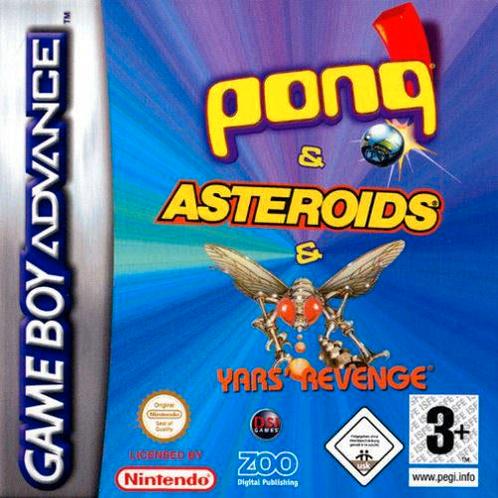 Pong / Asteroids / Yars Revenge-Standaard (GBA) Gebruikt, Spelcomputers en Games, Games | Nintendo Game Boy, Zo goed als nieuw
