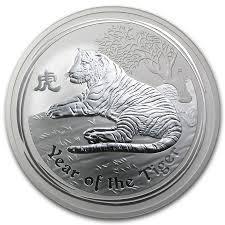 Lunar II - Year of the Tiger - 10 oz 2010 (16.727 oplage), Postzegels en Munten, Munten | Oceanië, Losse munt, Zilver, Verzenden