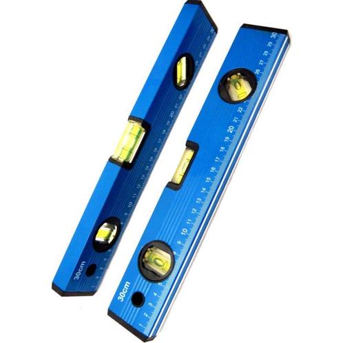 Benson Waterpas met 3 libellen - 30 cm - Blauw - Inclusie..., Doe-het-zelf en Verbouw, Gereedschap | Handgereedschap, Nieuw, Ophalen of Verzenden