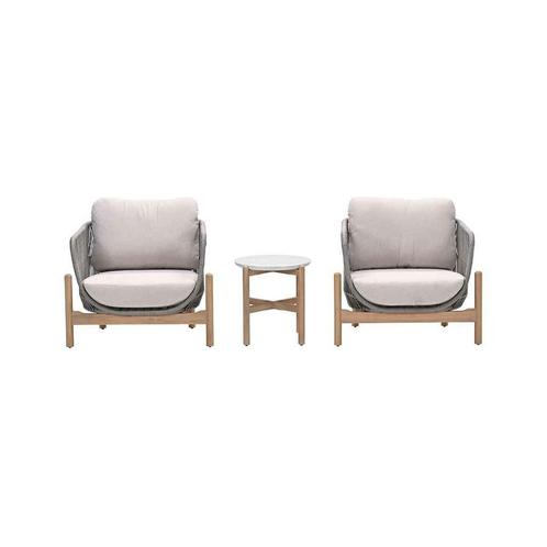 Garden Impressions Aberdeen lounge set 3-delig -grey sand, Tuin en Terras, Tuinsets en Loungesets, Verzenden
