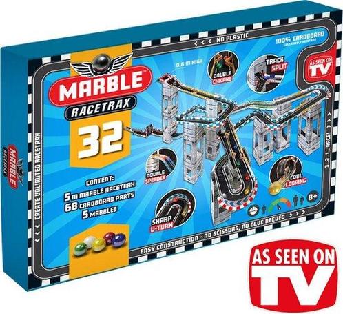 Marble Racetrax Circuit Set Knikkerbaan - Racebaan - 32, Kinderen en Baby's, Speelgoed | Overig, Ophalen of Verzenden