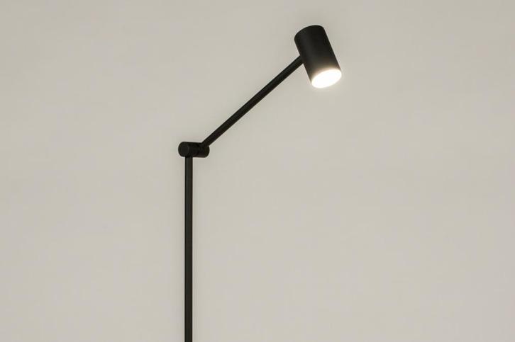 Rietveld Vloerlampen - Zwart - Metaal, Huis en Inrichting, Lampen | Vloerlampen, Verzenden