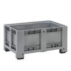 Kunststof Palletbox Grijs 1200 x 800 x 580 mm 4 poten - 333, Doe-het-zelf en Verbouw, Hout en Planken, Verzenden, Nieuw