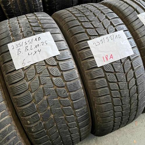 2 x Bridgestone Blizzak LM-25 235-55-18 Winterbanden 6mm, Auto-onderdelen, Banden en Velgen, 18 inch, Winterbanden, 235 mm, Personenwagen