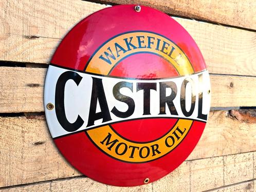 Castrol Wakefield Motor Oil - Emaille Bord, Verzamelen, Merken en Reclamevoorwerpen, Verzenden