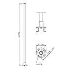 Bieden: Comrod Antenna VHF AV8 1.7 m 2 dBi 118-144 MHz, Ophalen of Verzenden, Nieuw, Kabel of Apparatuur