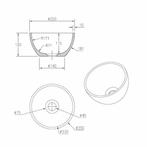 Fontein Waskom Best Design Just Solid Surface Opbouw 25 cm, Ophalen of Verzenden, Nieuw