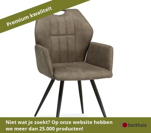 2 stuks Maxfurn Puck Eetkamerstoel met armleuning, Huis en Inrichting, Stoelen, Nieuw, Overige materialen, Ophalen of Verzenden