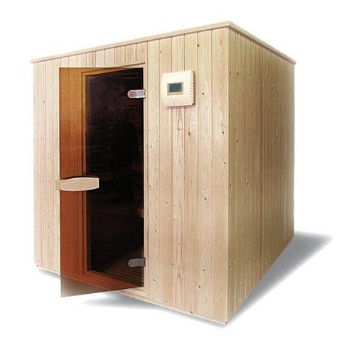 BH200A binnensauna 200 x 150 x 205 cm - Polarfichte, Sport en Fitness, Sauna, Nieuw, Verzenden