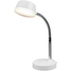 LED Tafellamp - Rond - Mat Nikkel - Warm Wit 3000K, Ophalen of Verzenden, Nieuw, Kunststof, Minder dan 50 cm