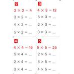 Kwartet tafels 1 t/m 5 Rood (zie omschrijving), Verzenden, Nieuw