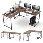 LIVSK Omkeerbaar L-vormig Computerbureau met Laadstation - F, Verzenden, Nieuw