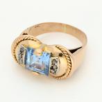 Ring - 18 karaat Geel goud Diamant (Natuurlijk) - Spinel, Nieuw