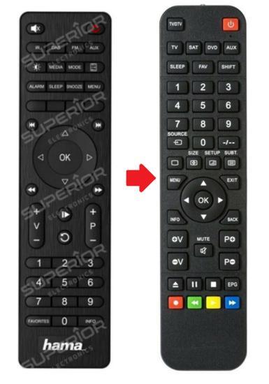 Hama SRC-4513 Digital Radio afstandsbediening, Audio, Tv en Foto, Afstandsbedieningen, Verzenden