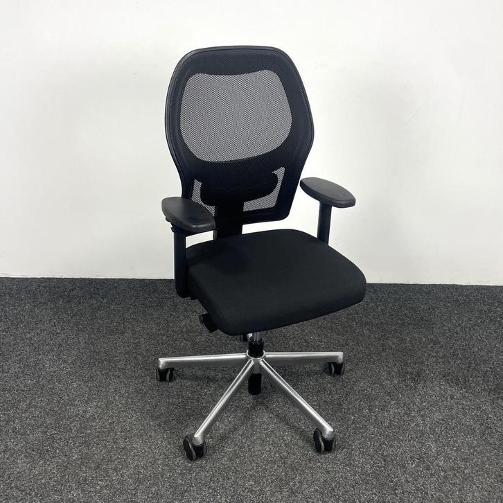 Ahrend 160 Bureaustoel Zwart | 4D Armleggers, Huis en Inrichting, Bureaustoelen, Bureaustoel, Zwart, Gebruikt, Ergonomisch, Ophalen of Verzenden