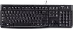 Logitech K120 - Toetsenbord - QWERTY US ANSI - Zwart, Computers en Software, Toetsenborden, Nieuw, Verzenden