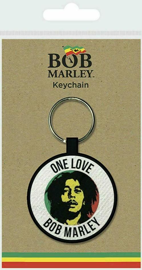 Bob Marley One Love Stoffen Sleutelhanger off. merchandise, Verzamelen, Muziek, Artiesten en Beroemdheden, Gebruiksvoorwerp, Nieuw