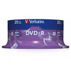 Verbatim DVD+R discs op spindel - 16-speed - 4,7, Computers en Software, Nieuw, Ophalen of Verzenden