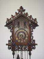 Zwarte Woud wandklok - G.H.S.F - Antiek Hout, Messing -