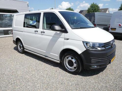 Volkswagen Transporter 2.0 TSI 204PK, L1, DSG Automaat, Benz, Auto's, Bestelauto's, Dealer onderhouden, Lease, Zwart, Automaat