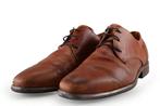 Van Lier Veterschoenen in maat 45 Cognac | 10% korting, Overige kleuren, Verzenden, Van Lier, Gedragen