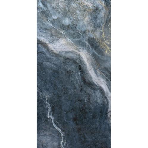 Keramische Gepolijste Tegel Blauw Marmerlook 120x60 cm – Wan, Doe-het-zelf en Verbouw, Tegels, Nieuw, Verzenden