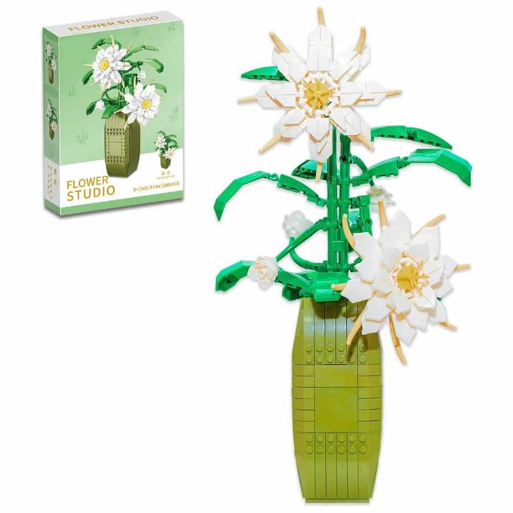 Bloemen bouwset Epiphyllum, bloemen bouwpakket met 548, Kinderen en Baby's, Speelgoed | Bouwstenen, Nieuw, Overige merken, Ophalen of Verzenden