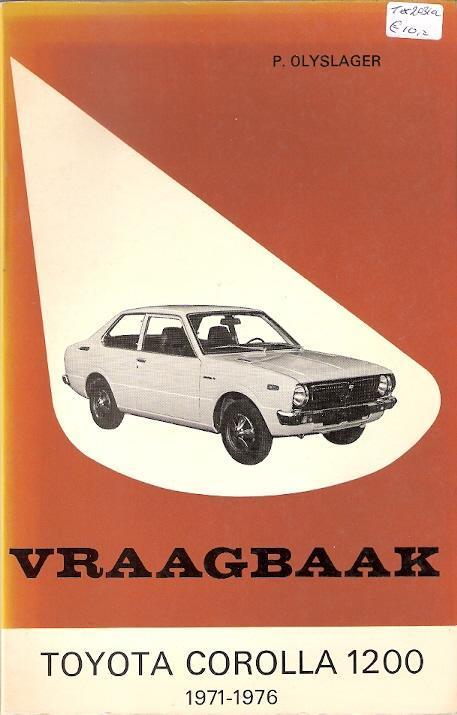 Vraagbaak Toyota Corolla 1200, 1971-1976, Auto diversen, Handleidingen en Instructieboekjes, Verzenden