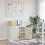vidaXL Archiefkast 90x40x70 cm staal lichtgrijs, Huis en Inrichting, Kasten | Roldeurkasten en Archiefkasten, Verzenden, Nieuw