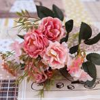 Kunst Boeket - Zijden Rozen Roos Bloemen Luxe Boeketten, Verzenden, Nieuw