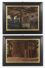 Giovanni Lessi (1852-1922) - Interni di Palazzo Vecchio e