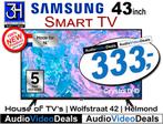 Samsung goedkope 43inch 4K HD Smart tv - 5j garantie Nieuw, Ophalen, LED, Nieuw, Samsung