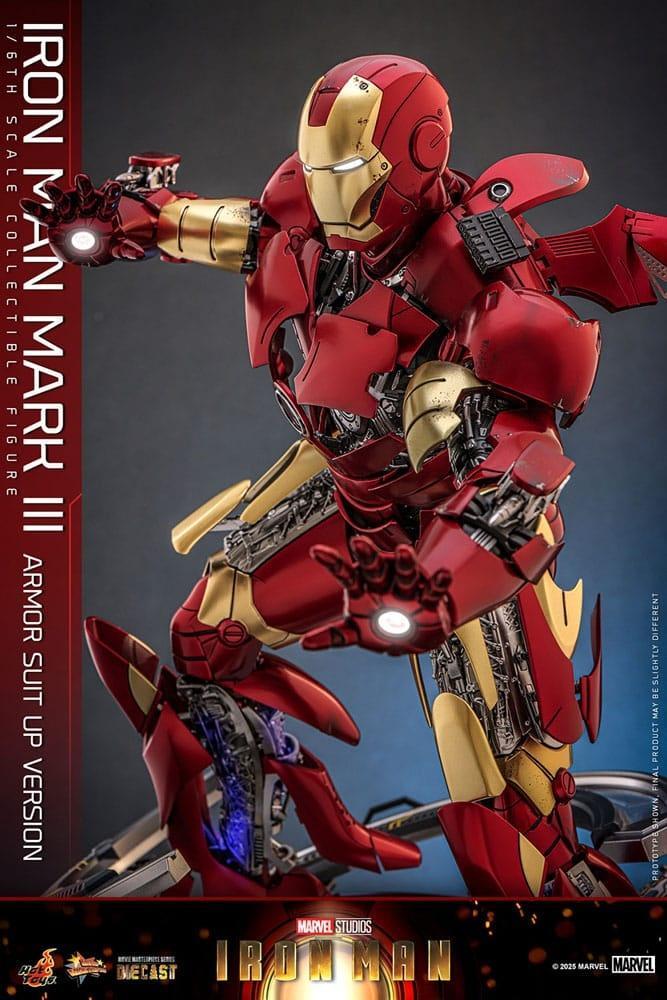 Iron Man Diecast Action Figure 1/6 Iron Man Mark III (Armor, Verzamelen, Film en Tv, Nieuw, Ophalen of Verzenden