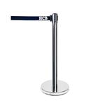 HCB Afzetpaal - trekband - 200 cm - zilver - RVS, Verzenden