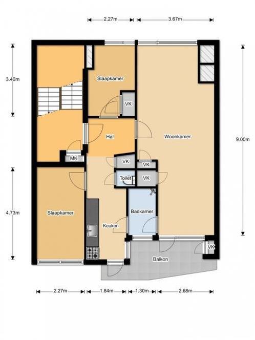 Te Huur 3 Kamer Appartement Stalpaertstraat In Alkmaar, Huizen en Kamers, Huizen te huur, Direct bij eigenaar, Noord-Holland, Appartement