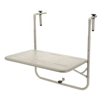 Balkontafel | Gardalux | 60 x 43 cm (Inklapbaar, Beige), Tuin en Terras, Tuintafels, Nieuw, Verzenden